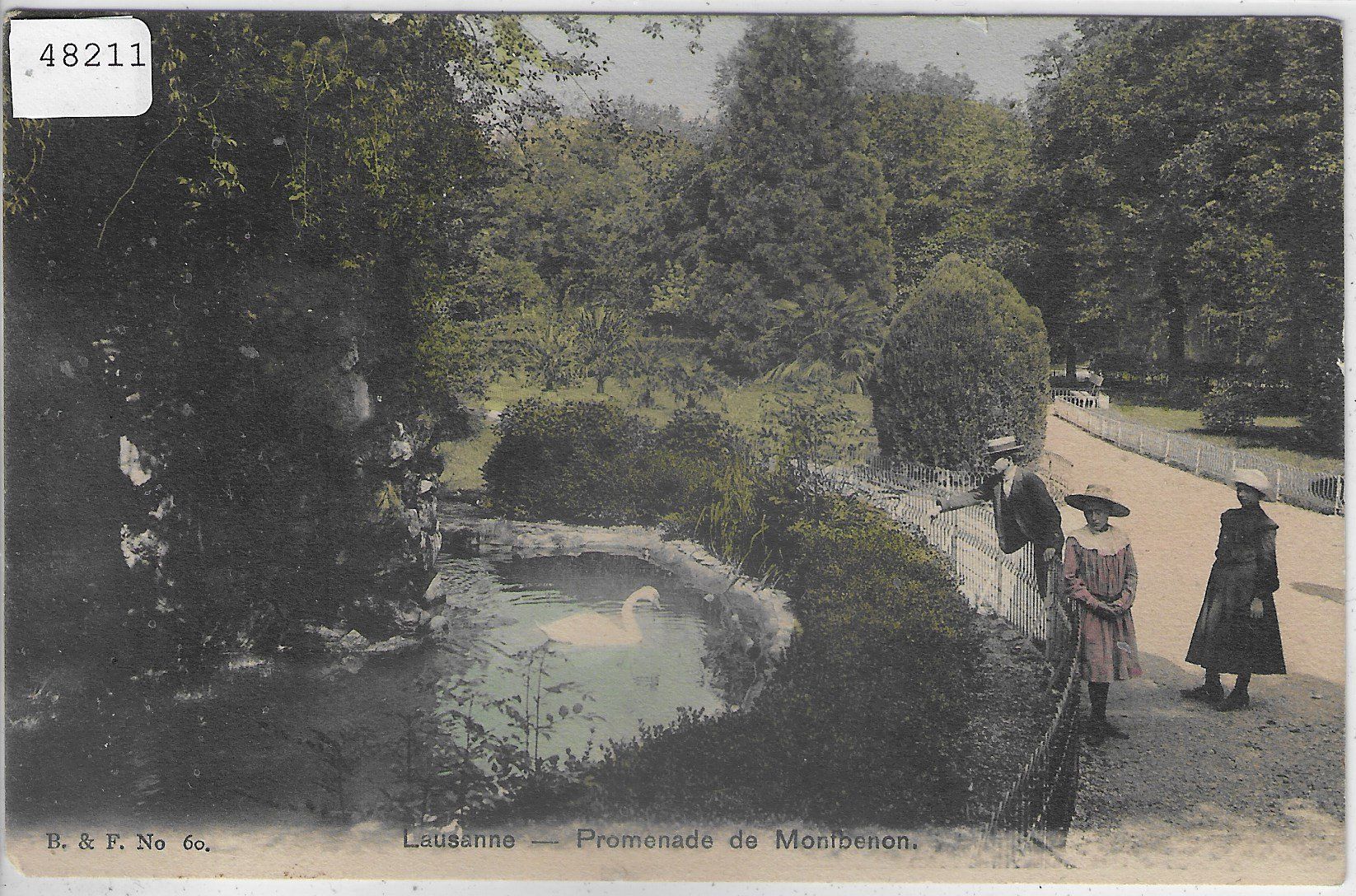 Ansichtskarten: Lausanne - Promenade de Montbenon - animee – Gebraucht aus Ettingen von Kartenplanet