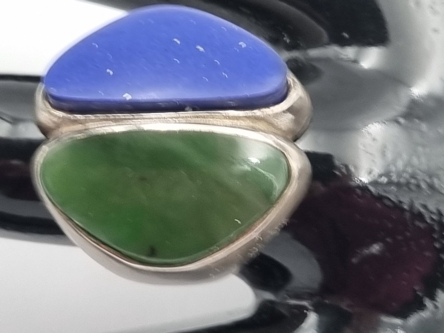 Ringe: Silber Ring mit Jade und Lapis Lazuli – Gebraucht aus Kölliken von ter_lkc7 4