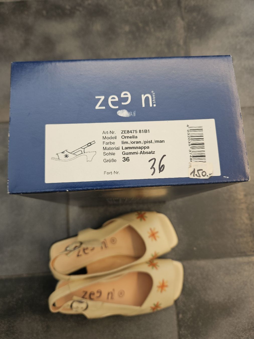 Damenschuhe: Zeen Sandalen hell gelb Grösse 36 – Neu (gemäss Beschreibung) aus Ormalingen von nomolnoi 2