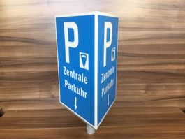 Gebrauchtes Leuchteil Zentrale Parkuhr ohne Innereien
