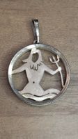 Vintage Silber Anhänger mit Wassermann Sternzeichen♒️