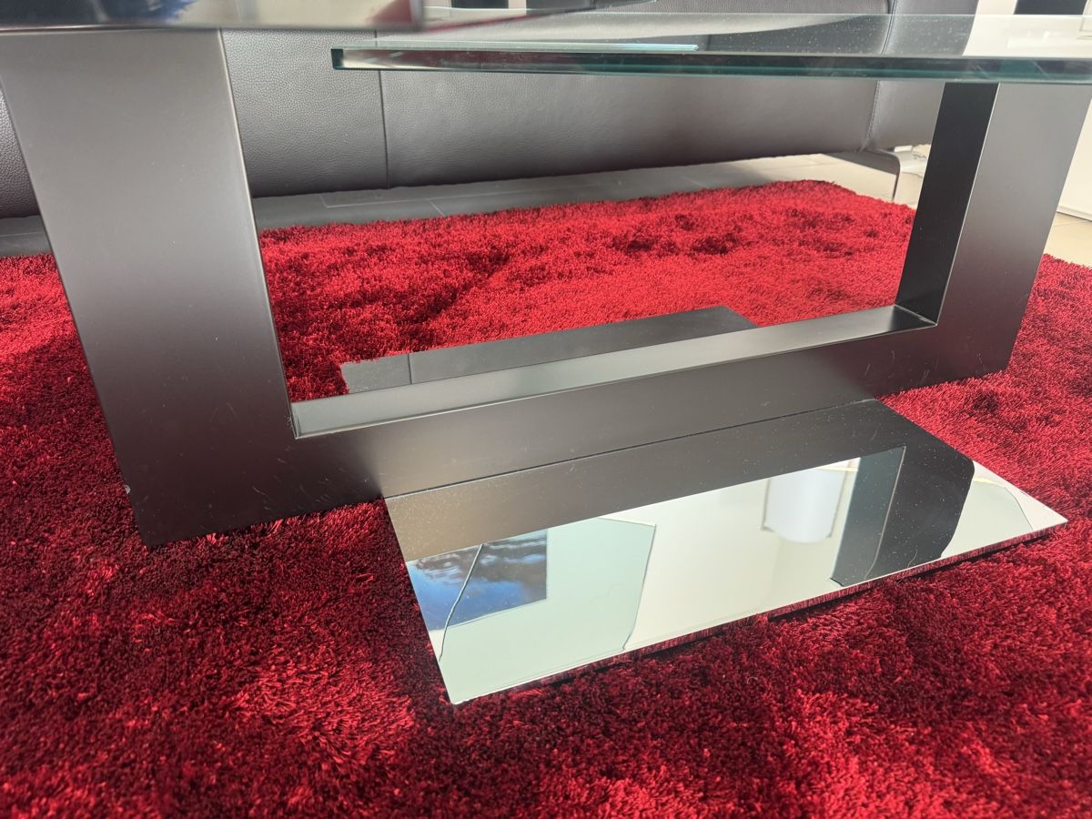 Tavoli: Moderner Glas-Couchtisch Salontisch von Bacher – Usato da Zug venduto da zla_t2vr 5