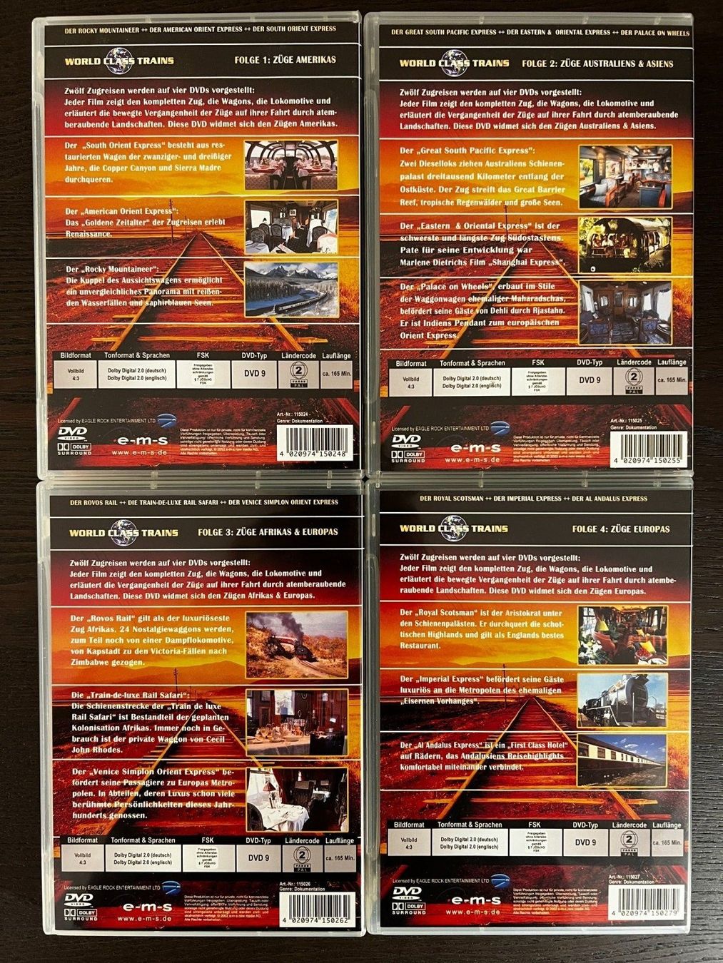 Tous les DVDs: World Class Trains Collection – D'occasion à Zürich par FilmFreunde 1