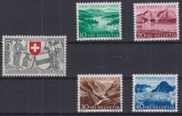 O64) Satz Pro Patria 1952, mit Gummi ohne Falz