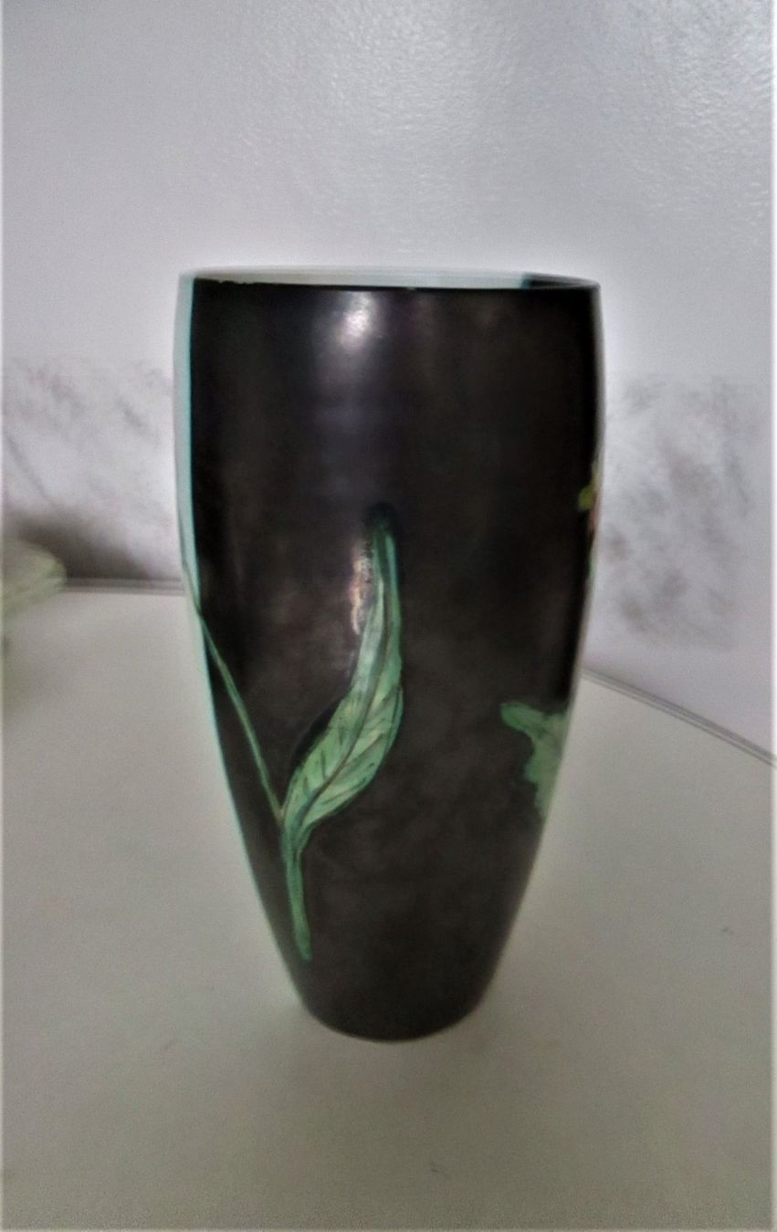 Vasi & Recipienti: Keramikvase, handbemalt – Usato da Sementina venduto da babucia 3