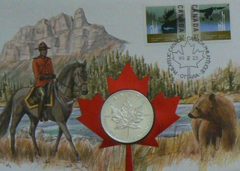 Alle Münzen: Numisbrief Canada Maple Leaf Feinsilberbarren 999.9 – Gebraucht aus Dietikon von immortal-stars