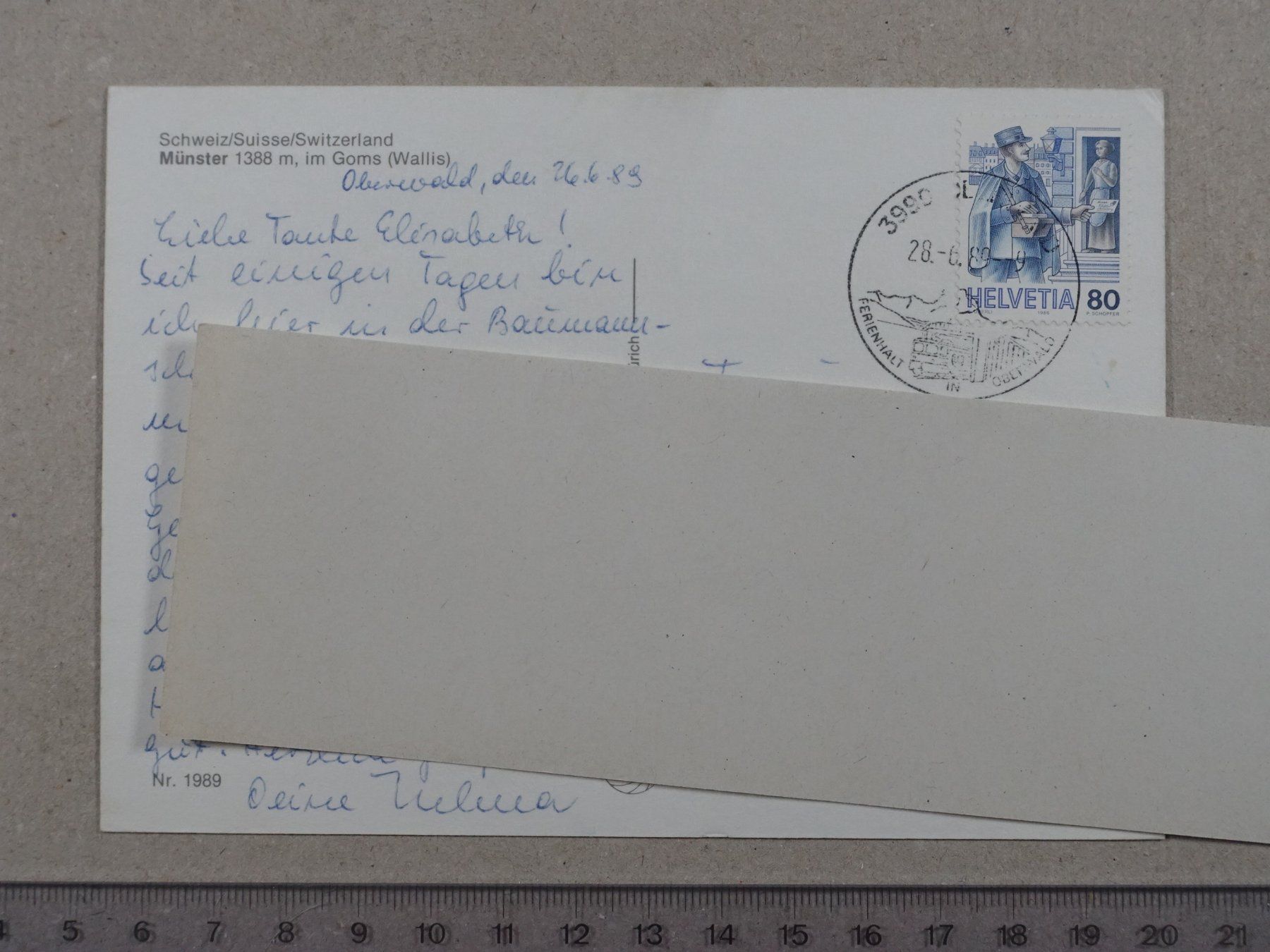 Cartes postales: Münster, 1989 – D'occasion à Lenzburg par fh1 1