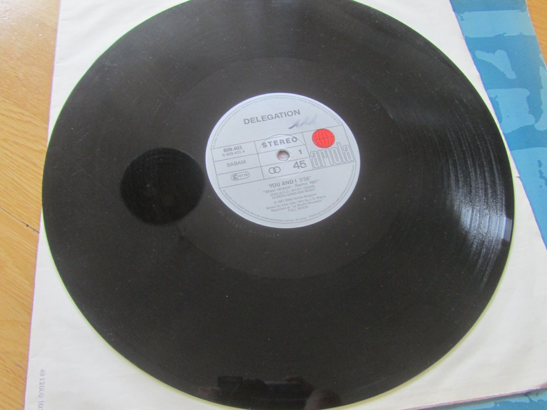 Vinyles: Delegation You And I 12" Maxi-Single Vinyl – D'occasion à Seengen par mikelele 1
