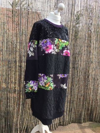 Robe noire TUZZI modèle Lila Grace, taille 46, NEUF