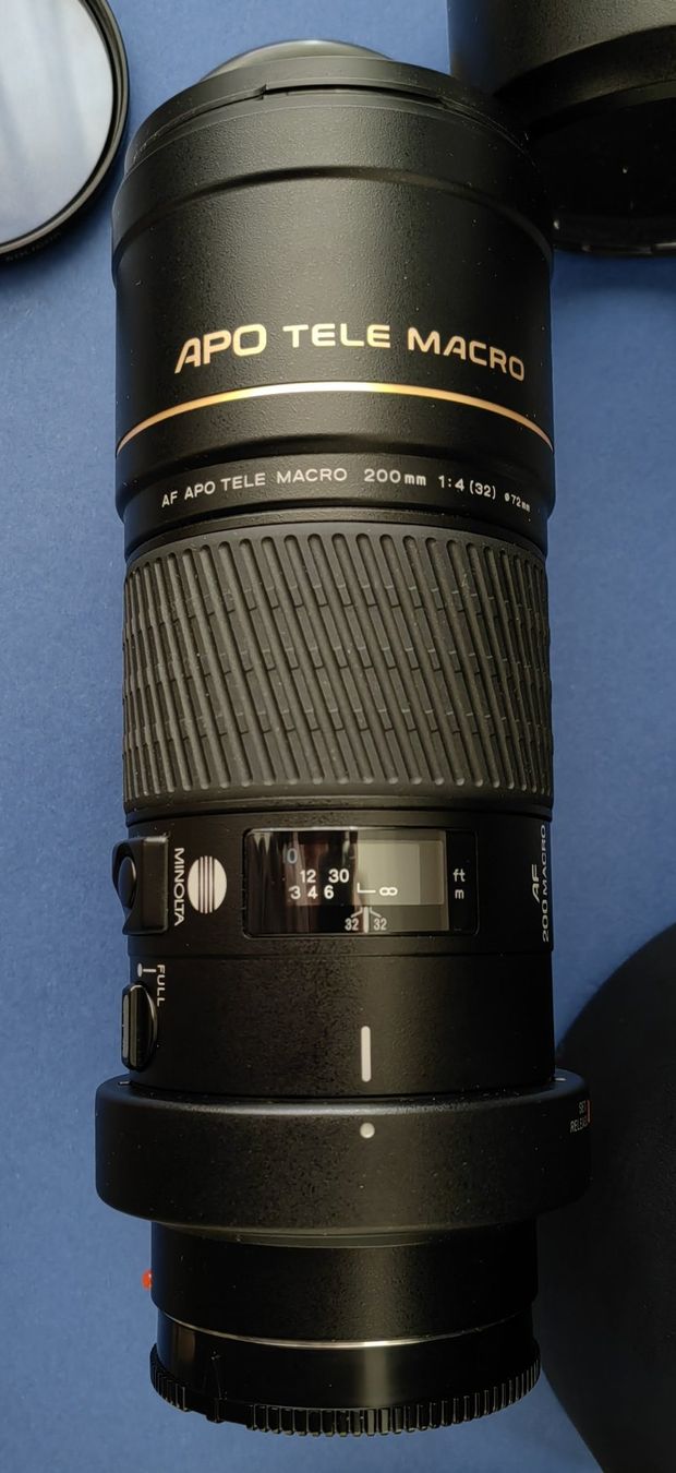 Minolta Objektive: Minolta AF APO TELE Macro 200 mm 1:4 – Neu (gemäss Beschreibung) aus Weiningen ZH von Schmacki