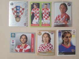 Panini Sticker Luka Modric Kroatien Sammlung 6 Stk