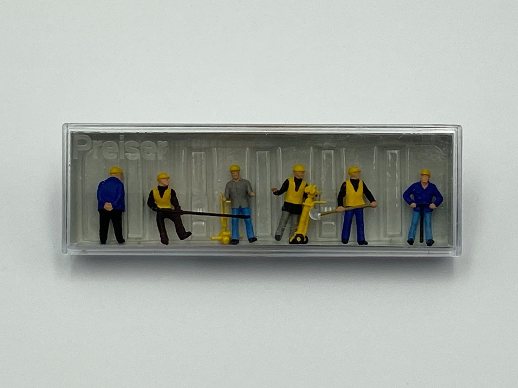 Preiser Modellini di ferrovie: Preiser 10035 H0 Gleisbautrupp – Nuovo e nell'imballaggio originale da Neukirch a.d. Thur venduto da Modellbaushop