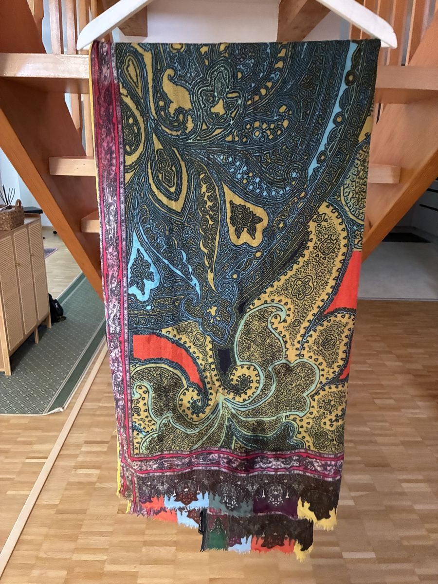 Etro Foulards & écharpes: Etro Paisley Wool Multicolor Shawl Schal Scarf – D'occasion à Münchenstein par B771 1