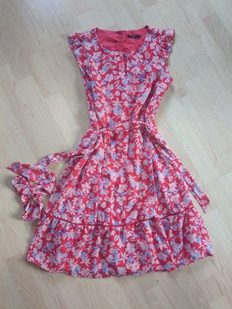 Zero Sommerkleid, Gr. 36, rot mit Blumenmuster ☀️
