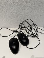 2 HP wired mouses