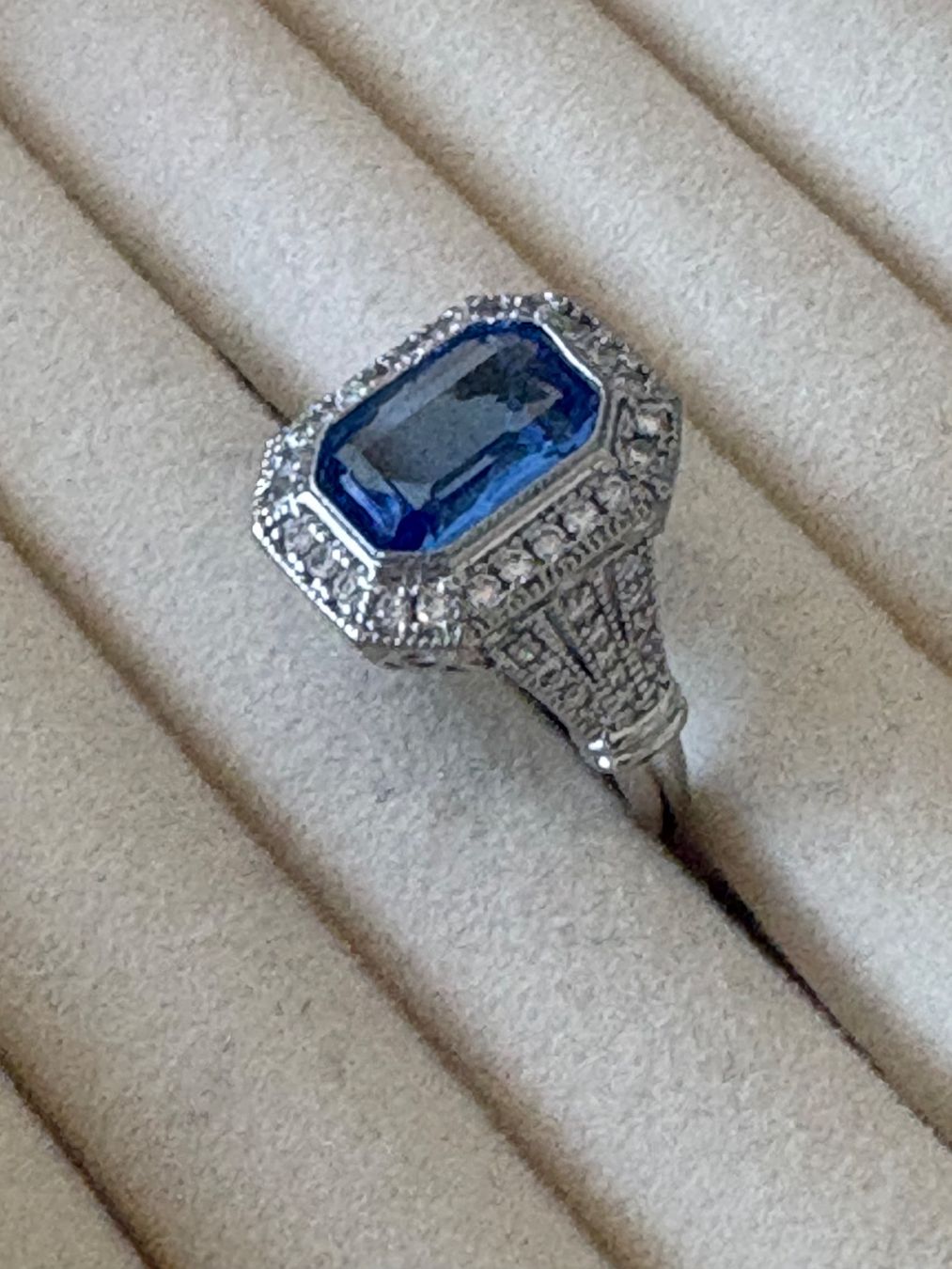 Anelli: Luxus Elegante Gr.19/9 Ring Farbe: Silber /blau – Nuovo (secondo la descrizione) da Biel-Bienne venduto da Roserosse13 1