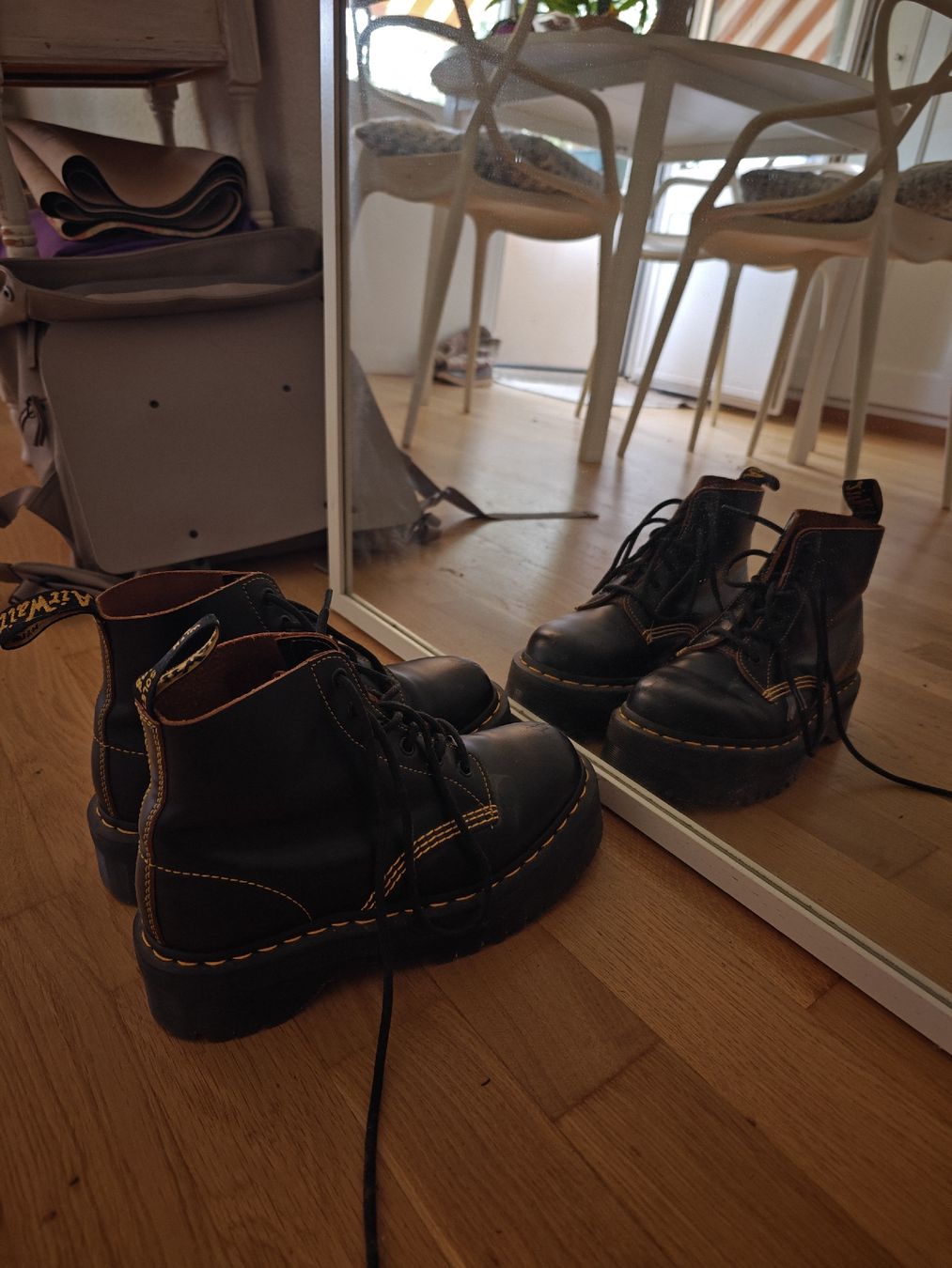 Dr. Martens Scarpe da donna: Dr. Martens 101 UB Quad Platform Boots Black Leather Size 39 – Nuovo (secondo la descrizione) da Liebefeld venduto da kamaha95 4