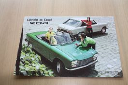 Peugeot 204 Cabriolet & Coupe Prospekt 1970 NL