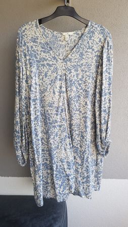 Robe H&M imprimée bleue et beige taille M ample