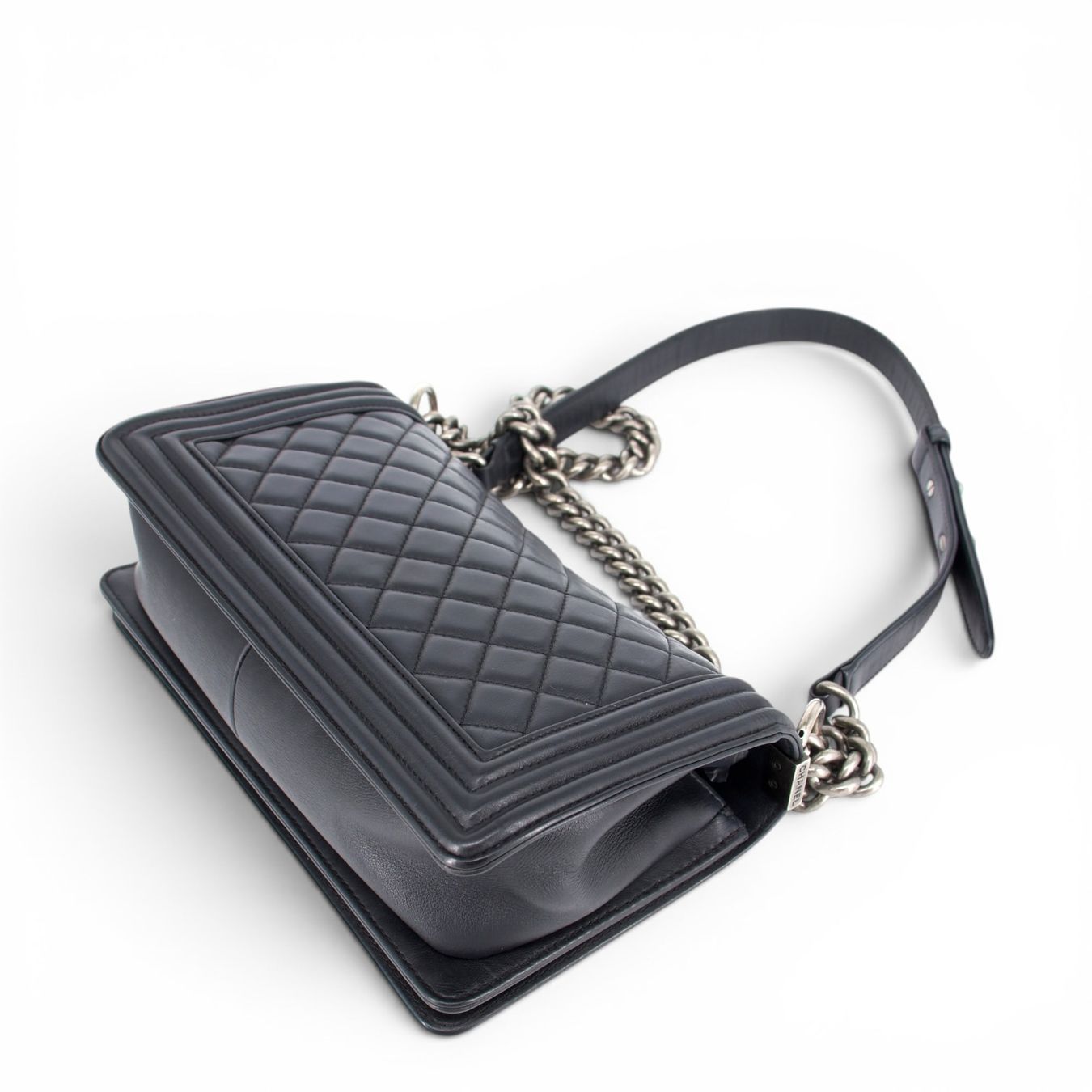 Chanel Borse da donna: Chanel Medium Boy schwarz RHW – Usato da Binningen venduto da Designerlabels 8