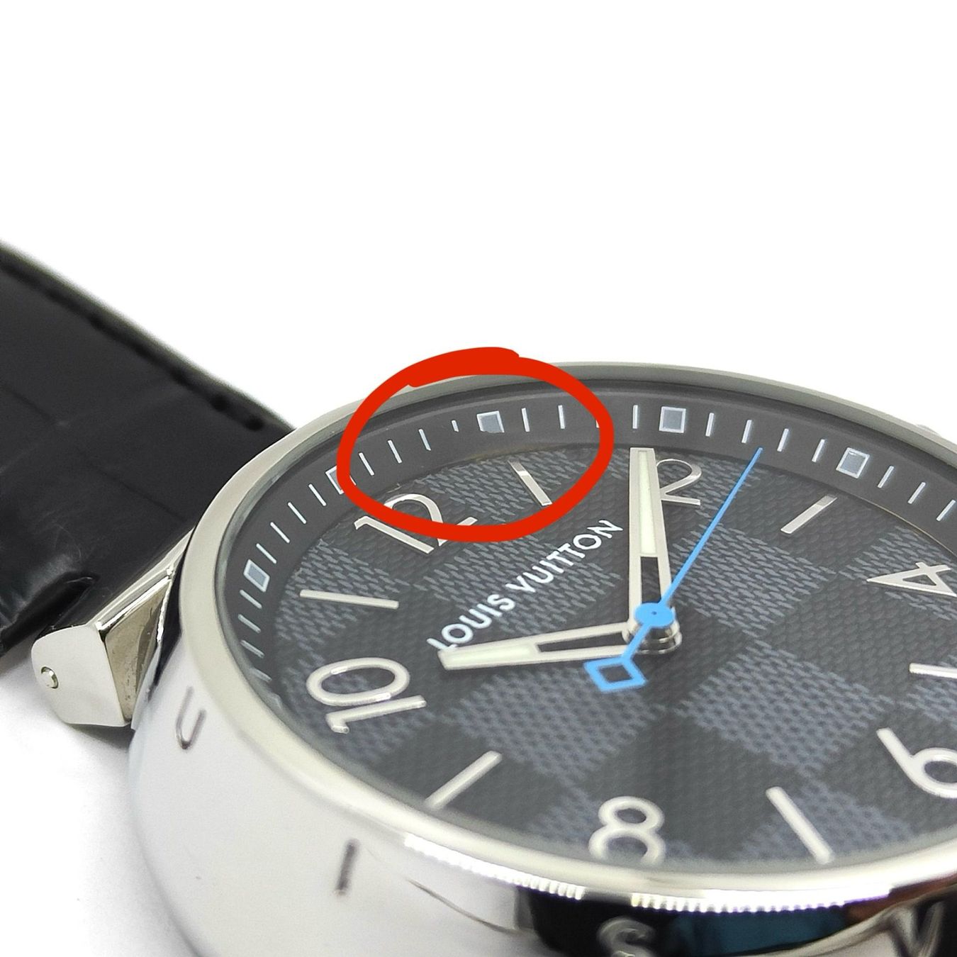 Louis Vuitton Orologi: Louis Vuitton Tambour Damier Graphite – Usato da Montreux venduto da CashPay_Montreux 8