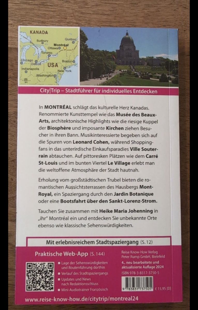 Bücher: CityTrip Montréal Reiseführer  – Gebraucht aus Bern von drsch 1