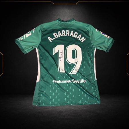 Real Betis Héroes Béticos 2019/20 Barragán #19 signé (M)