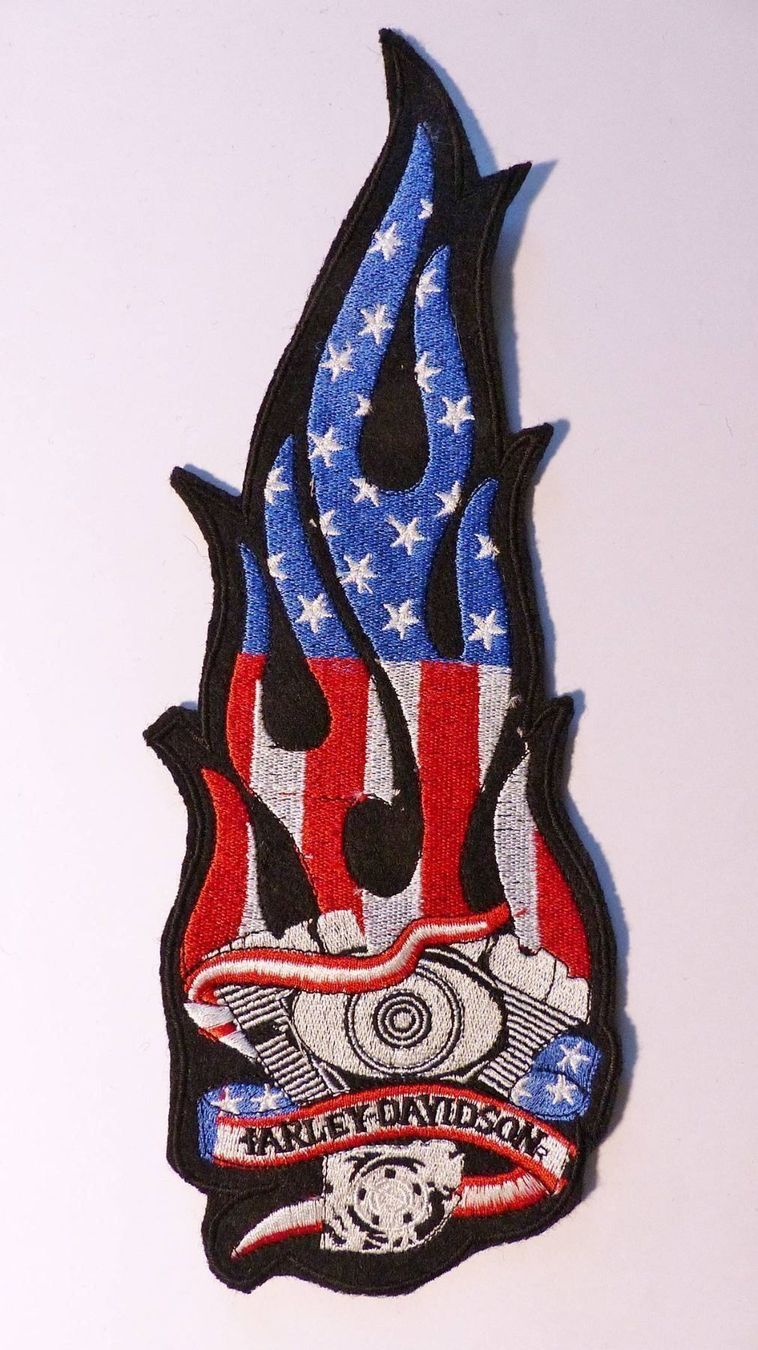 Toppe: BIKER LOT OF 2 PATCH HARLEY & BAD SKULL – Nuovo (secondo la descrizione) da Lugano venduto da YouWantUS 3
