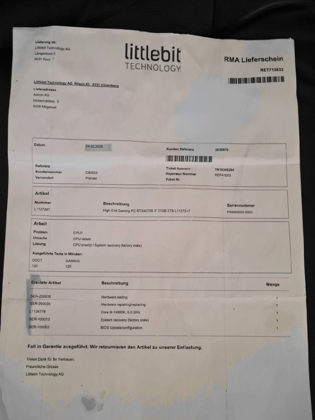 PCs: Gaming PC High End – Gebraucht aus Olten von chaas21 4