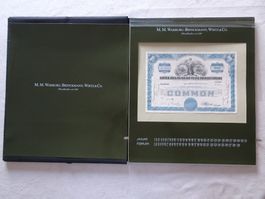 6 orig. Aktien Transport Eisenbahn überr.Warburg-Brinkmann
