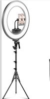 Ringlicht mit Stativ professionell, dimmbar 18 Zoll 5600K