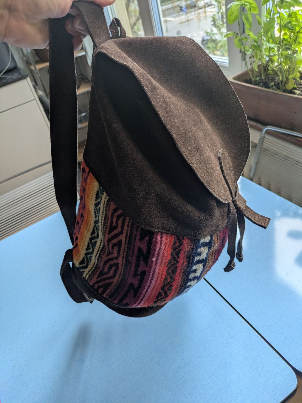 Zaini: Rucksack Wildleder Ethno Muster aus Baumwolle – Usato da Zürich venduto da gab_57qm 2