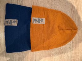 2 Wolle Seide Beanies Grösse 62/68