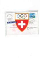OLYMPIA  FDC ET WETTSWIL Aufkleber UNIKAT dekorativ TOP