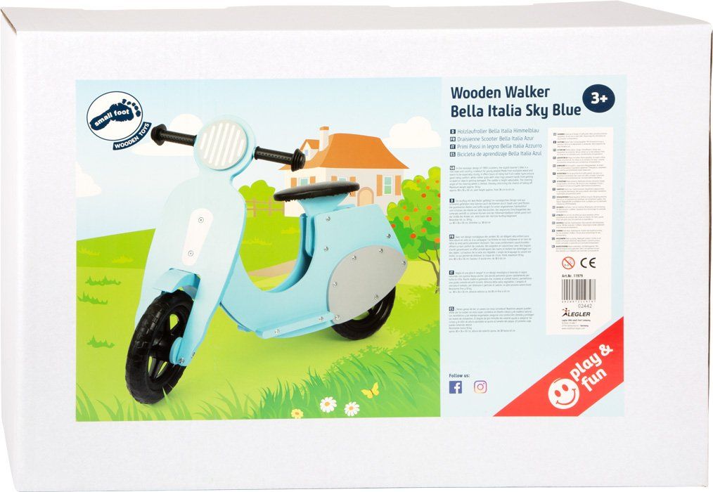 Veicoli per bambini: Laufrad Motorroller Bella Italia blau - SmallFoot – Nuovo e nell'imballaggio originale da Malters venduto da leif 1