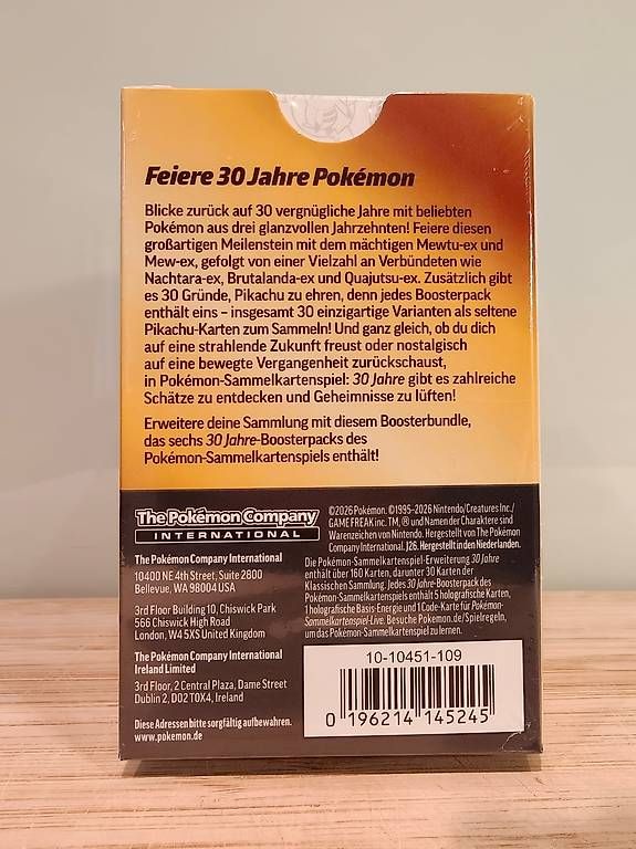 Pokémon Cartes à collectionner: Pokemon 30th Celebration BB Booster Bundle DE Sealed – Neuf avec emballage d'origine à Basel par Klaws 2