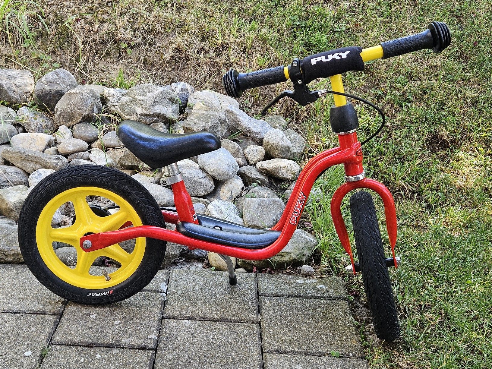 Puky Fahrzeuge für Kinder: Puky Laufrad mit Bremse 12" rot/gelb – Gebraucht aus Wildberg von Reunionevents 2