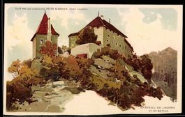 Künstler-AK Bern, Château de Laupen