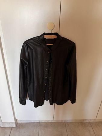 Lederimitatbluse Gr 38