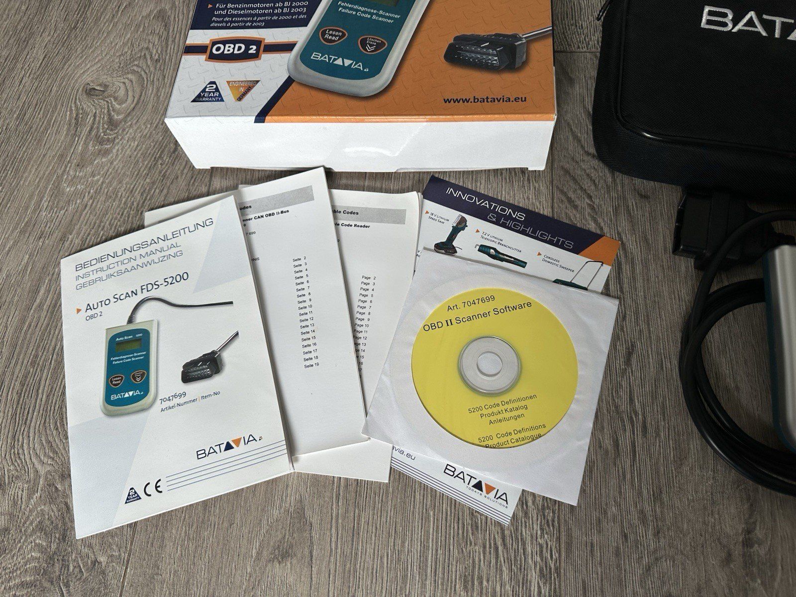 Misurare: Batavia Auto Scan 5200 OBD Headline OBD-II Fehlercode Leser – Nuovo (secondo la descrizione) da Kloten venduto da Euroasia 7