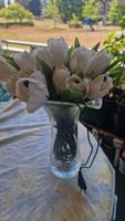 Elektrisch , leuchtende Tulpen weiss ohne Vase