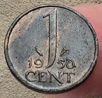 NIEDERLANDE 1 CENTS 1950