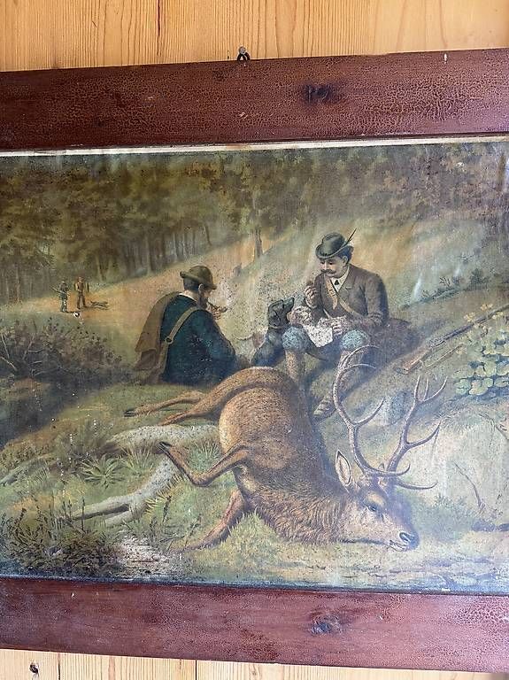Foto & Immagini: Jäger alte Bilder in Holzrahmen  – Usato da Seuzach venduto da Wolf936 1