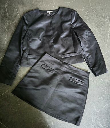 Schwarzer H&M Blazer und Minirock elegantes Set 🖤