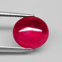 6.58 ct - Fantastic Pinkish Red Ruby Cab