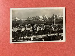 Ansichtskarte Bern Kornhausbrücke und die Alpen 1937