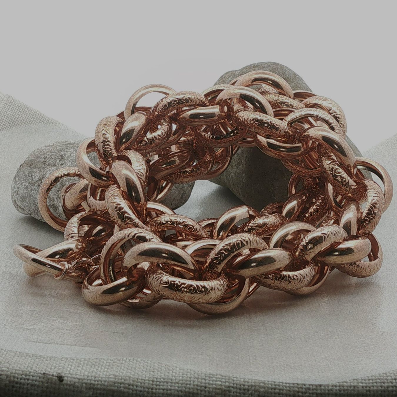 Olga Ribler Colliers: Statement Halskette Sterling Silber rosevergoldet – Neuf (Voir description) à Luzern par Schmuckoutlet