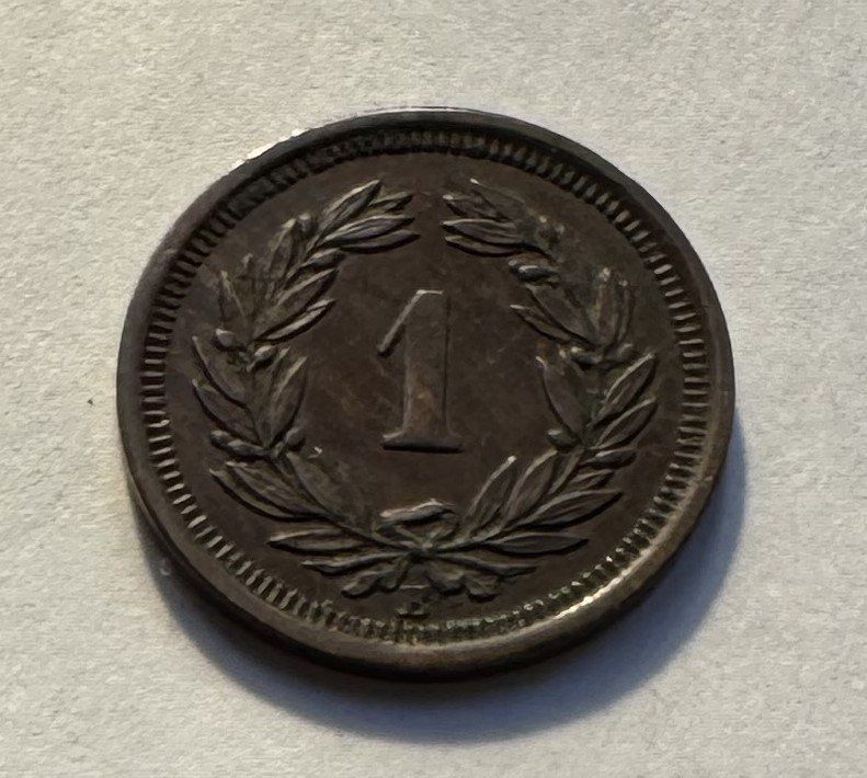 Alle Münzen: 1882 1 Rappen unz – Neu (gemäss Beschreibung) aus Kirchberg SG von Zenhad69 1