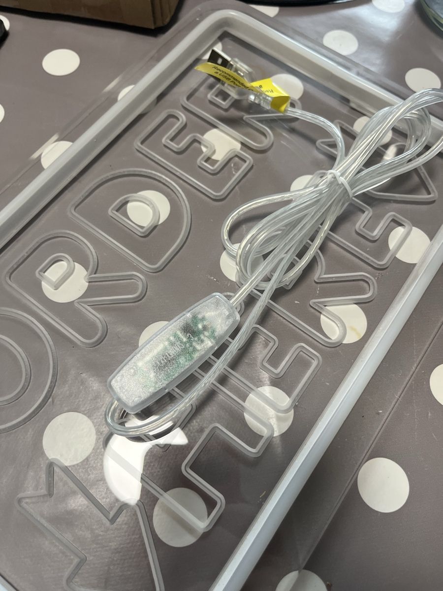 Alle Dekorationen: Panneau lumineux "Order Here" neuf – Neu und originalverpackt aus Noville von Berlusconi55 2