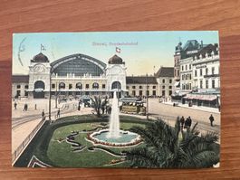 AK  1911 Basel Bahnhof coloriert      (G2243)